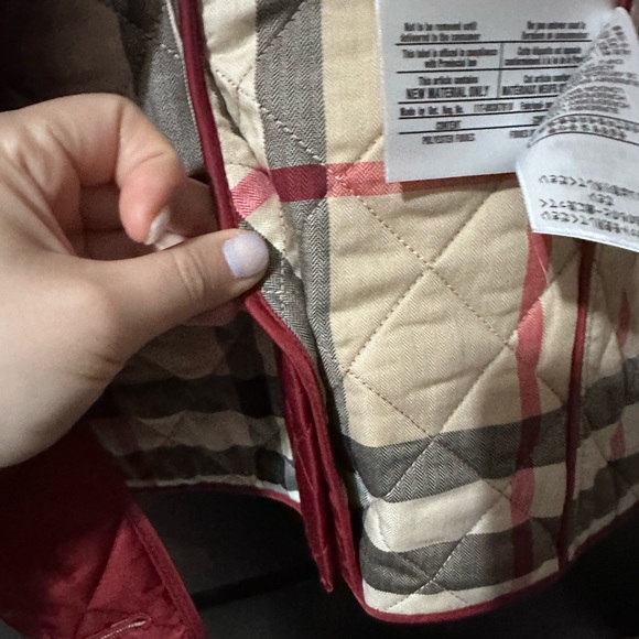 Burberry quilted jacket NWOT - Picture 4 of 7
